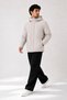 Men's Stone Color, Plush Lined, Removable Hood, Wind and Water Resistant, Winter Coat-Coat-Parka - 2