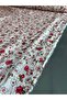 Crispy Floral Patterned Voile Viscose Linen Fabric Thin Double by the Meter - 4