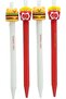 2-Piece Gel Pen Set with Hamburger and Potato Figures (1 Red + 1 White) - 3