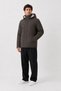 Men's Khaki, Plush Lined, Removable Hood, Wind and Water Resistant, Winter Coat-Coat-Parka