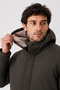 Men's Khaki, Plush Lined, Removable Hood, Wind and Water Resistant, Winter Coat-Coat-Parka - 6