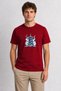 Men's Bangkok Modern Temple and Energy Design - Red