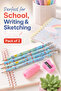 MOTARRO HB Pencil Set with Eraser, Pencil Grip & Sharpener – Cute Floral School Pencils – 6 Pieces per Set, Pack of 2 - 7