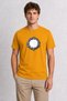 Men's Tattoo Art Coffee Bean Anchor - Yellow
