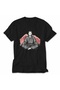 Men's Minimalist Ronin and Zen Design T-Shirt Print - Black - 3