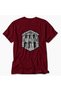 Men's Barcelona Architectural Engraving Pattern Back Print - Red - 4