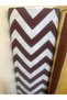 Brown-White Zigzag Patterned 4-Sided Lace-Up Balcony Iron Curtain – Durable Balcony Railing Cover for Privacy - 3