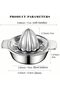 Citrus Lemon Orange Grapefuit Juicer Manual Squeezer 304 Stainless Steel Robust Hand Juicer Reamer Rotation Press with Strainer＆12 OZ Bowl, 2 Pour Spouts, Dishwasher Safe, Easy to Clean, Heavy Duty