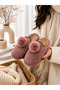 Pompom Light Sole Women's Closed-Front Comfortable Home Slippers
