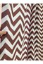 Brown-White Zigzag Patterned 4-Sided Lace-Up Balcony Iron Curtain – Durable Balcony Railing Cover for Privacy - 2