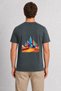 Men's Dubai Futuristic Desert and City Design Back Print - Smoked