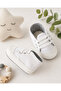 Linen Look Baby First Step White Booties Shoes Size 17-18-19