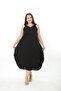 Women's Woven Whiscone Large Size Dress - 3