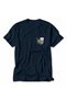 Men's Japanese Garden and Cherry Blossom Print - Navy Blue - 3
