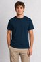 Men's Sumi-E Brushwork Coffee Cup Back Printed - Navy Blue - 2
