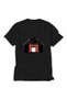 Women's Modern Japanese Style Mountain and Gate Image - Back Print - Black - 4