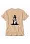 Women's Lisbon Lighthouse Illustration - Back Print - Cream - 4