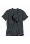 Unisex Smoked Sumi-E Style Bamboo and Moon Graphic Printed Regular Fit 100% Cotton T-Shirt - 5