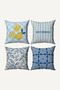 Mediterranean Themed Double-Sided 4-Piece Combination Decorative Throw Pillow Cover Set - 2