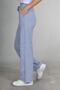 Women's Gray Melange Wide Leg Two Thread Sweatpants - 2