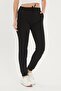 Women's Black Rubber Leg Pocket Sweatpants - 3