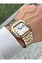 Calendar Silver-Gold Color 5 Atm Calendar Steel Band Men's Wristwatch 8269Lc - 3