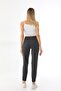 Anthracite High Waisted Jogger Summer Sweatpants - 5