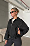 Women's Lined Oversize Buckle Bomber Jacket - 2