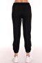 Women's Black Jogger Sweatpants - 4
