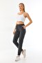 Anthracite High Waisted Jogger Summer Sweatpants - 3