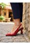 Open Back Short Heeled Classic Stiletto Large Size Shoes