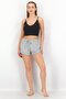 Women Stripe Basic Short Sleepwear, Green - 4