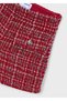 Red Girls' Tweed Bermuda Shorts 4230 - 4
