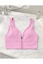 Recovery Slim Strap Padded Zipper Sports Bra - 5