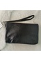 Genuine Lambskin Patterned Design Clutch Handbag with Removable Strap 20X13 cm - 6