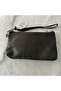 Genuine Lambskin Patterned Design Clutch Handbag with Removable Strap 20X13 cm - 5