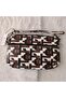 Genuine Lambskin Patterned Design Clutch Handbag with Removable Strap 20X13 cm - 3