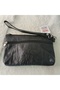 Genuine Lambskin Patterned Design Clutch Handbag with Removable Strap 20X13 cm - 3