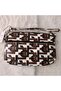 Genuine Lambskin Patterned Design Clutch Handbag with Removable Strap 20X13 cm - 2