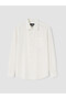 Ozmarka New Season White Regular Fit Gabardine Men's Shirt - 5