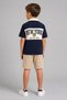 Boy's Blue Polo Collar New York T-Shirt Summer Casual Model - 3