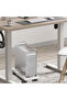 PC Stand Heightened Storage Rack Computer Host Bracket Home Office Movable Chassis with Wheels Base Computer Tower Stand - 4