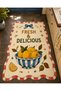Eta Written and Thematic Patterned Woven Base Decorative Carpet Eta4172 - 3