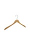 Wooden M001-Ç Clothes, Blouses, Shirts Hanger Natural Color 4 Pieces - 2