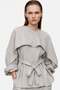 Belted Suit with Cape Detail - 4