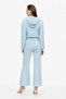 Hooded Zippered Cardigan and Spanish-Cut Sweatpants Set - 6
