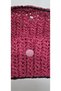 Hand-Knitted Fuchsia Pink Color Hand Wallet and Bag - 5