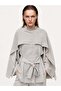 Belted Suit with Cape Detail - 3