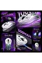 M235 Pro Tri-Mode Wireless Gaming Mouse (2.4G/BT/Wired), 1000Hz Lightweight Hollow Design, Rechargeable RGB Gaming Mouse for PC/Mac, White - 2