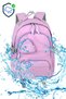 Imported Luxury Orthopedic Backpack 26916 Primary School Secondary School Bag Pink with Wallet Gift - 3
